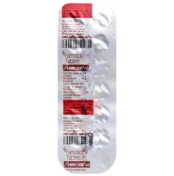 famocid 40mg tablet 14's